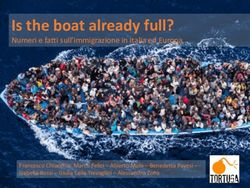 Is the boat already full? - Numeri e fatti sull'immigrazione in Italia ed Europa - Francesco Chiocchio Marco Felici - Alberto Mola - Benedetta ...