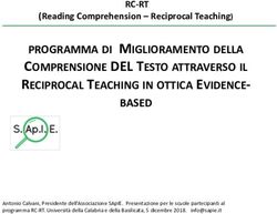 PROGRAMMA DI MIGLIORAMENTO DELLA COMPRENSIONE DEL TESTO ATTRAVERSO IL RECIPROCAL TEACHING IN OTTICA EVIDENCE-Sapie