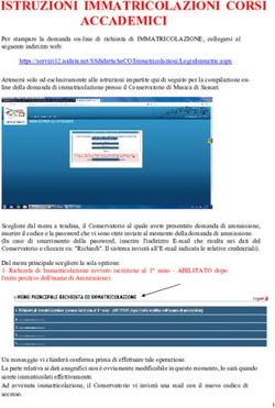 ISTRUZIONI IMMATRICOLAZIONI CORSI ACCADEMICI