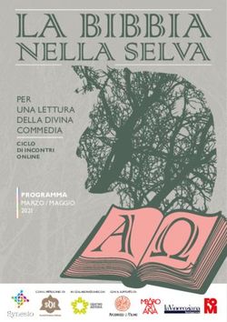 PER UNA LETTURA DELLA DIVINA COMMEDIA - CICLO DI INCONTRI ONLINE PROGRAMMA - Educazione Chiesa Cattolica
