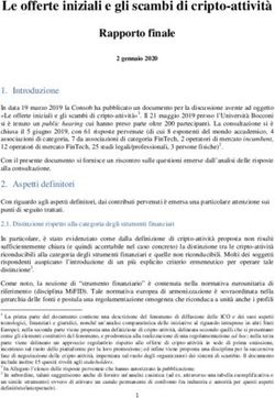 Le offerte iniziali e gli scambi di cripto-attività - Consob