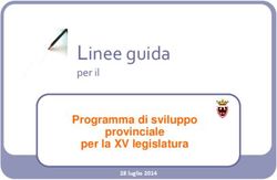 Linee guida per il Programma di sviluppo provinciale per la XV legislatura
