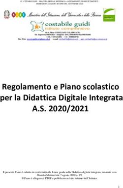 Regolamento e Piano scolastico per la Didattica Digitale Integrata - A.S. 2020/2021 - IC Guidi