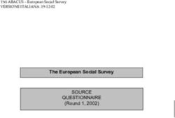 SOURCE QUESTIONNAIRE (Round 1, 2002) - The European Social Survey TNS ABACUS - European Social Survey