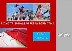 PIANO TRIENNALE OFFERTA FORMATIVA 2019/22 - International School of Venice