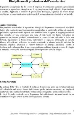 Disciplinare di produzione dell'uva da vino