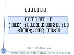 PROLOGO Gli obiettivi dell'educazione matematica nella scuola di base - Pietro Di Martino - Licei "Giovanni da San Giovanni"
