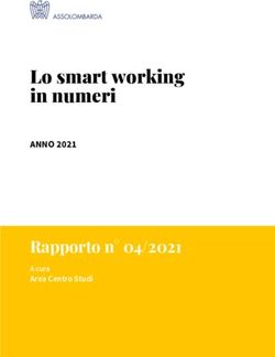 Lo smart working in numeri - Rapporto n 04/2021 ANNO 2021 - Assolombarda