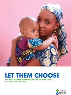 LET THEM CHOOSE PER UNA COMMERCIALIZZAZIONE RESPONSABILE DEL LATTE ARTIFICIALE - Azione contro la Fame