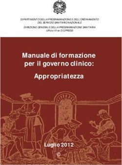 Manuale di formazione - per il governo clinico: Appropriatezza - Luglio 2012 - DIPARTIMENTO DELLA PROGRAMMAZIONE E DELL'ORDINAMENTO