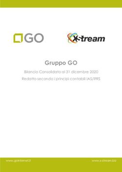 Gruppo GO Bilancio Consolidato al 31 dicembre 2020 Redatto secondo i principi contabili IAS/IFRS