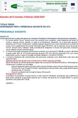 Estratto del Contratto d'Istituto 2020-2021 - TITOLO TERZO DISPOSIZIONI PER IL PERSONALE DOCENTE ED ATA