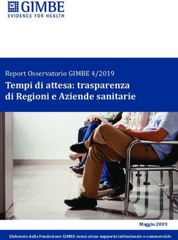 Report Osservatorio GIMBE 4/2019 - Tempi di attesa: trasparenza di Regioni e Aziende sanitarie - Fondazione GIMBE