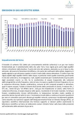 EMISSIONI DI GAS AD EFFETTO SERRA - ARPA Lazio