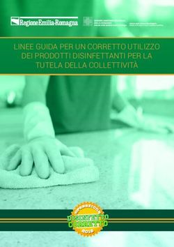 CORRETTO - LINEE GUIDA PER UN CORRETTO UTILIZZO DEI PRODOTTI DISINFETTANTI PER LA TUTELA DELLA COLLETTIVITÀ - AUSL Bologna