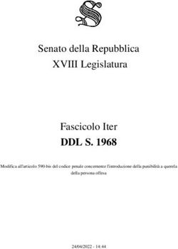 DDL S. 1968 Fascicolo Iter - Senato della Repubblica XVIII Legislatura - Modifica all'articolo 590-bis del codice penale concernente ...
