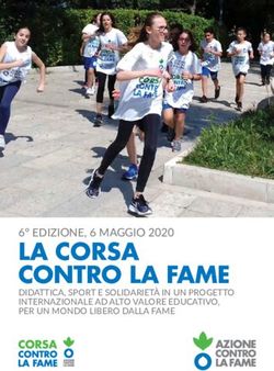 LA CORSA CONTRO LA FAME - 6 EDIZIONE, 6 MAGGIO 2020 DIDATTICA, SPORT E SOLIDARIETÀ IN UN PROGETTO INTERNAZIONALE AD ALTO VALORE EDUCATIVO, PER UN ...