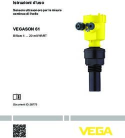 VEGASON 61 Bifilare 4 20 mA/HART - Istruzioni d'uso - Bifilare 4 20 mA/HART