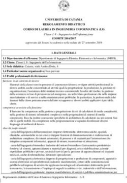 UNIVERSITÀ DI CATANIA REGOLAMENTO DIDATTICO CORSO DI LAUREA IN INGEGNERIA INFORMATICA (L8) - Dieei