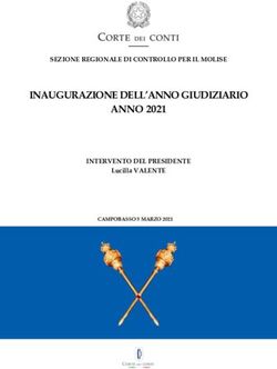 INAUGURAZIONE DELL'ANNO GIUDIZIARIO ANNO 2021 - SEZIONE REGIONALE DI CONTROLLO PER IL MOLISE INTERVENTO DEL PRESIDENTE Lucilla VALENTE