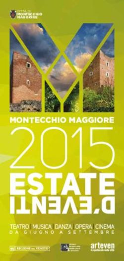ESTATE D'EVENTI MONTECCHIO MAGGIORE