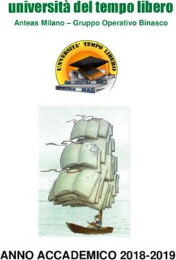 Università del tempo libero - ANNO ACCADEMICO 2018-2019 - Anteas Milano - Gruppo Operativo Binasco - Anteas ...
