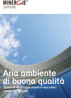 Aria ambiente di buona qualità - Sistemi di ventilazione standard negli edifici residenziali Minergie - MINERGIE Schweiz