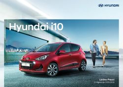 Hyundai i10 - Listino Prezzi in vigore da 17/01/2019