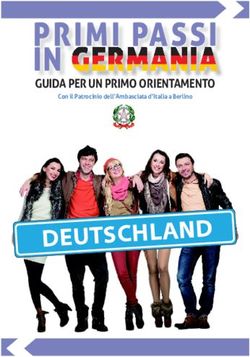 PRIMI PASSI IN GERMANIA - DEUTSCHLAND - GUIDA PER UN PRIMO ORIENTAMENTO - Italienisches Honorarkonsulat ...