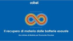 Il recupero di materia dalle batterie esauste - Una miniera di Materie per l'Economia Circolare - UNMIG