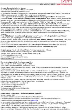 EVENTI info: tel. 0541 53399 - www.riminiturismo.it - Rimini turismo