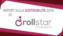REPORT SULLA SOSTENIBILITÀ 2019 - dddDI - Roll-Star OrthoRehab