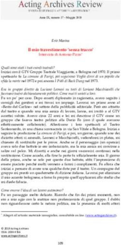 Il mio travestimento 'senza trucco' - IRIS Uni Torino