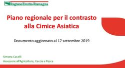 Piano regionale per il contrasto alla Cimice Asiatica - Documento aggiornato al 17 settembre 2019 - Regione ...