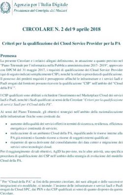 CIRCOLARE N. 2 DEL 9 APRILE 2018 - CRITERI PER LA QUALIFICAZIONE DEI CLOUD SERVICE PROVIDER PER LA PA - AGID