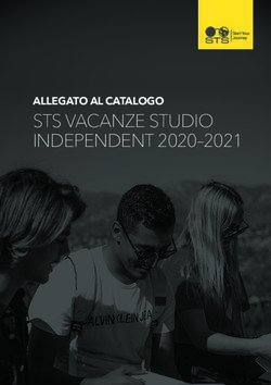STS VACANZE STUDIO INDEPENDENT 2020-2021 - ALLEGATO AL CATALOGO - STS Education