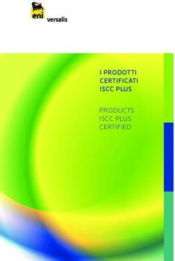 I PRODOTTI CERTIFICATI ISCC PLUS - PRODUCTS ISCC PLUS CERTIFIED - Versalis (Eni)