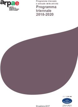 Programma triennale 2018-2020 - Programma triennale e annuale delle attività - Dicembre 2017 - Arpae Emilia-Romagna