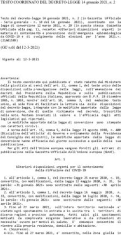 TESTO COORDINATO DEL DECRETO-LEGGE 14 gennaio 2021, n. 2 - INFO-SCUOLE