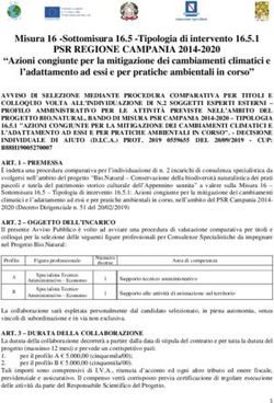 PSR REGIONE CAMPANIA 2014-2020 - Misura 16 -Sottomisura 16.5 -Tipologia di intervento 16.5.1 - Regione Campania - Agricoltura