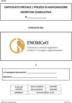 CAPITOLATO SPECIALE / POLIZZA DI ASSICURAZIONE