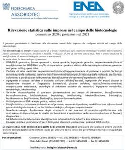 Rilevazione statistica sulle imprese nel campo delle biotecnologie