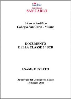 DOCUMENTO DELLA CLASSE 5 SCB ESAME DI STATO - Liceo Scientifico Collegio San Carlo - Milano - Approvato dal Consiglio di Classe 15 maggio 2021