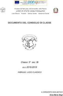 DOCUMENTO DEL CONSIGLIO DI CLASSE - Classe 5a sez. Bt a.s. 2018-2019 indirizzo: LICEO CLASSICO - Liceo Carlo Rinaldini