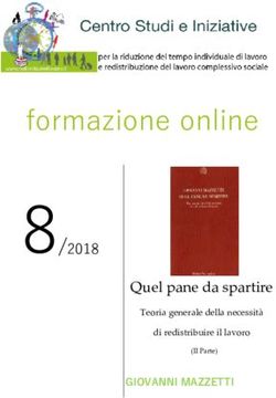 Formazione online 8/2018 - Quel pane da spartire - redistribuire il lavoro