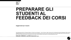 PREPARARE GLI STUDENTI AL FEEDBACK DEI CORSI - USI
