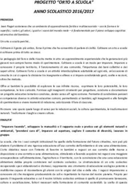 PROGETTO "ORTO A SCUOLA" ANNO SCOLASTICO 2016/2017