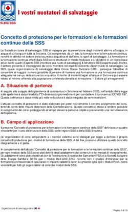 Concetto di protezione per le formazioni e le formazioni continue della SSS