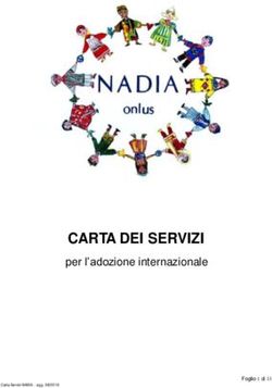 CARTA DEI SERVIZI per l'adozione internazionale - NADIA onlus