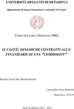 IL CAFFÈ: DINAMICHE CONTRATTUALI E FINANZIARIE DI UNA "COMMODITY"